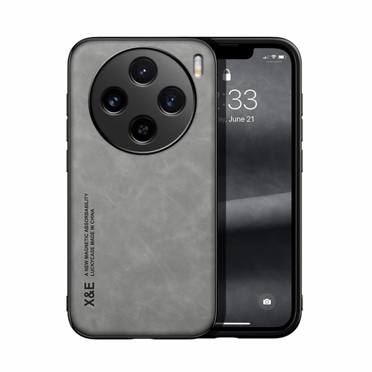 Skin Feel Magnetic Leather Back Phone Case, For vivo X100 Pro, For vivo X100, For vivo iQOO 12, For vivo V29e, For vivo V29e Global, For vivo Y35 4G / Y35+