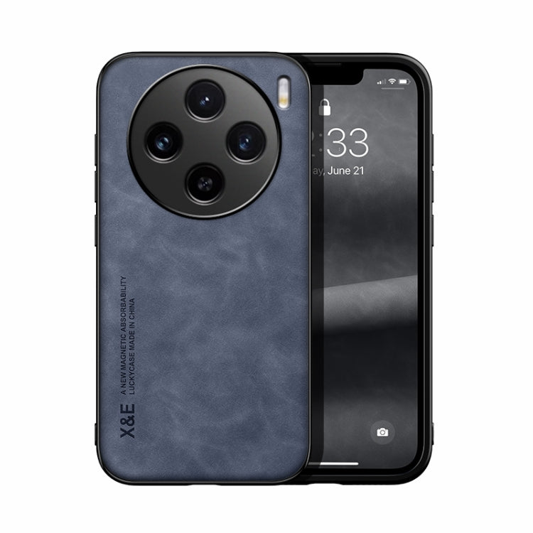 Skin Feel Magnetic Leather Back Phone Case, For vivo X100 Pro, For vivo X100, For vivo iQOO 12, For vivo V29e, For vivo V29e Global, For vivo Y35 4G / Y35+