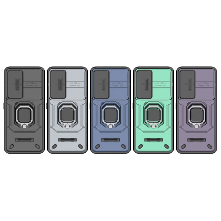 Sliding Camshield TPU + PC Shockproof Phone Case with Holder, For Honor 90 5G, For Honor X40 5G