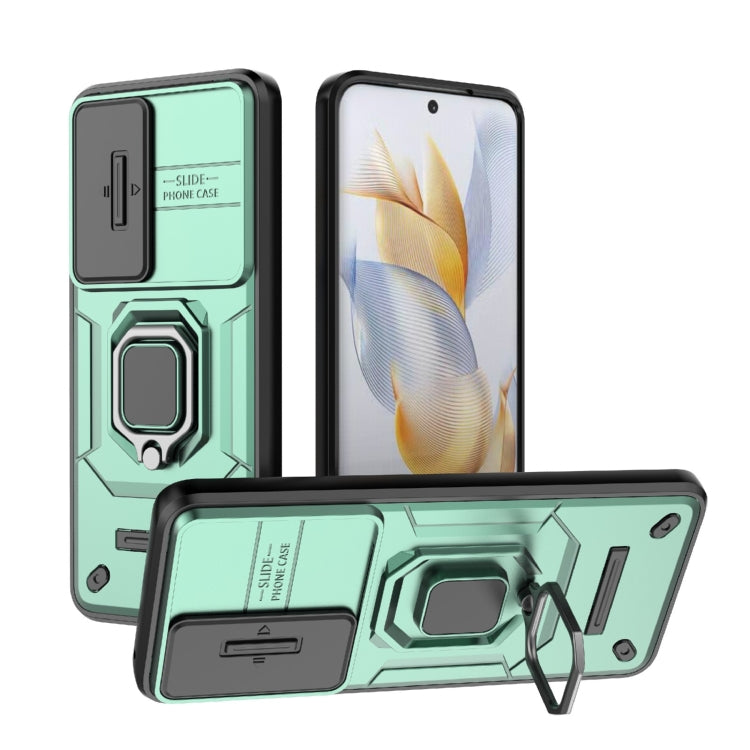 Sliding Camshield TPU + PC Shockproof Phone Case with Holder, For Honor 90 5G, For Honor X40 5G