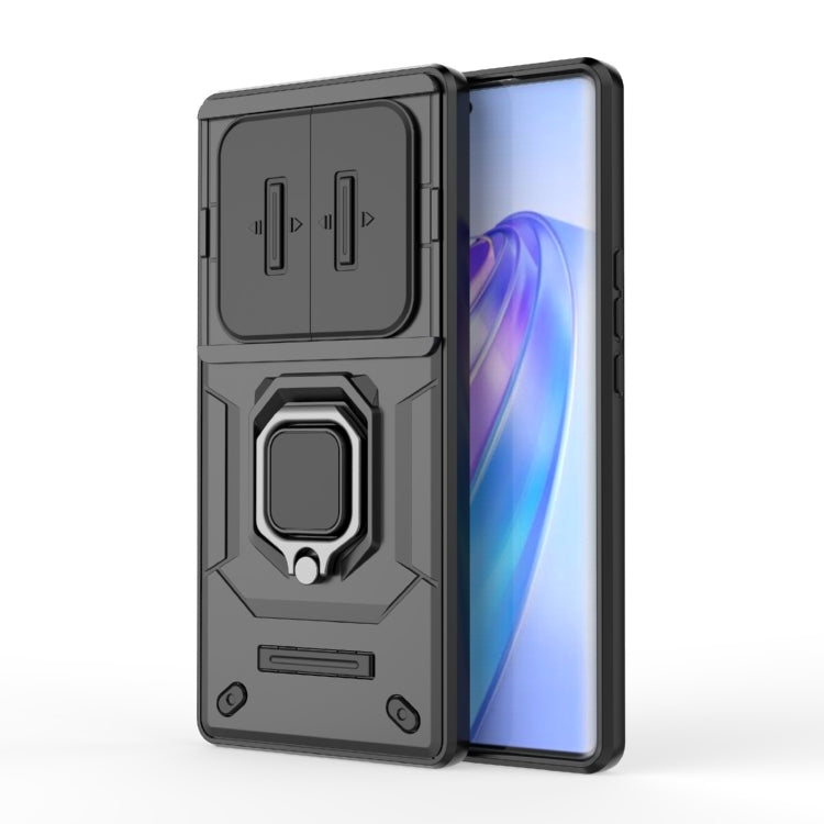 Sliding Camshield TPU + PC Shockproof Phone Case with Holder, For Honor 90 5G, For Honor X40 5G