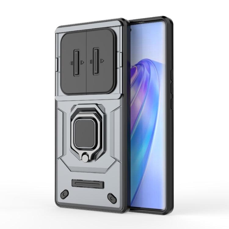 Sliding Camshield TPU + PC Shockproof Phone Case with Holder, For Honor 90 5G, For Honor X40 5G