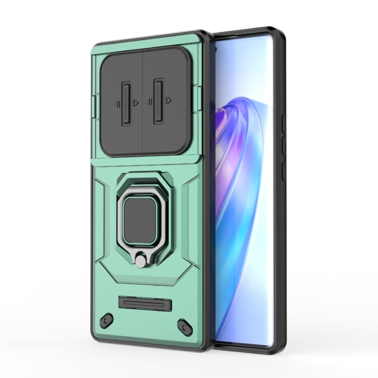 Sliding Camshield TPU + PC Shockproof Phone Case with Holder, For Honor 90 5G, For Honor X40 5G