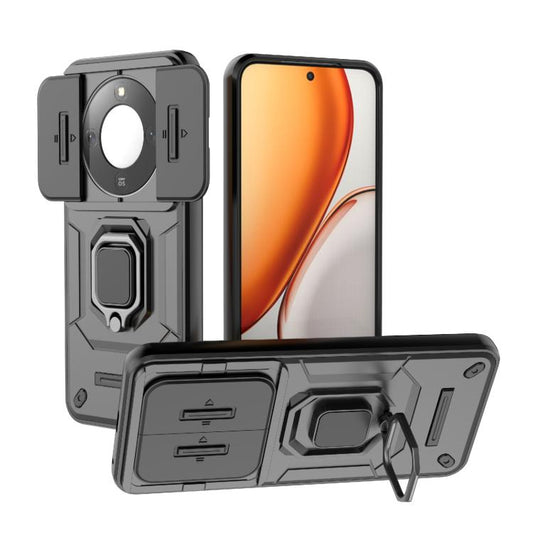 Sliding Camshield TPU + PC Shockproof Phone Case with Holder, For Honor X70 5G, For Honor 400 Pro 5G Global 160.8mm, For Honor 400 Lite 5G Global, For Honor 400 5G Global 156.5mm, For Honor X60 Pro 5G, For Honor X60 5G, For Honor 200 Lite Global       ...
