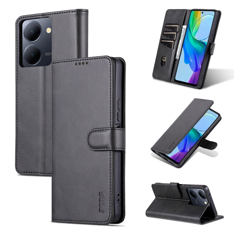AZNS Skin Feel Calf Texture Flip Leather Phone Case, For vivo Y35+/Y35m+, For vivo Y78 5G / Y36 / Y27 5G, For vivo Y78+/Y78 5G Global/V29 Lite, For vivo Y35 5G/Y56 5G/Y02s 4G/Y16 4G