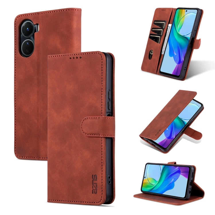 AZNS Skin Feel Calf Texture Flip Leather Phone Case, For vivo Y35+/Y35m+, For vivo Y78 5G / Y36 / Y27 5G, For vivo Y78+/Y78 5G Global/V29 Lite, For vivo Y35 5G/Y56 5G/Y02s 4G/Y16 4G