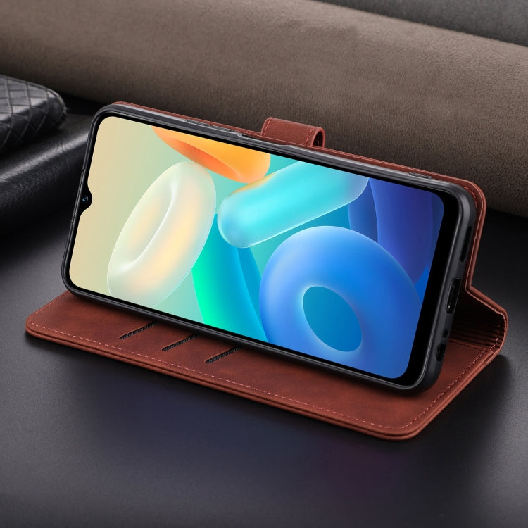 AZNS Skin Feel Calf Texture Flip Leather Phone Case, For vivo Y35+/Y35m+, For vivo Y78 5G / Y36 / Y27 5G, For vivo Y78+/Y78 5G Global/V29 Lite, For vivo Y35 5G/Y56 5G/Y02s 4G/Y16 4G