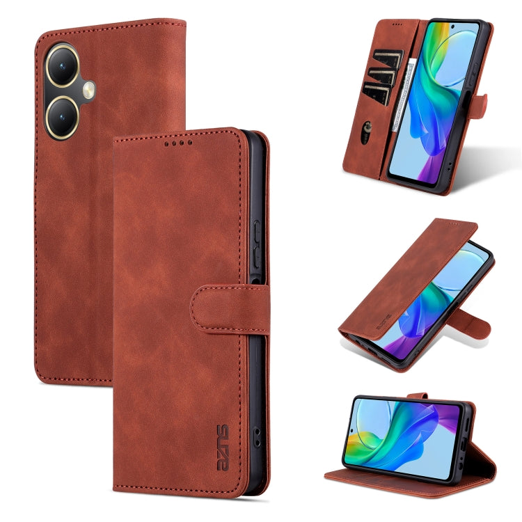 AZNS Skin Feel Calf Texture Flip Leather Phone Case, For vivo Y35+/Y35m+, For vivo Y78 5G / Y36 / Y27 5G, For vivo Y78+/Y78 5G Global/V29 Lite, For vivo Y35 5G/Y56 5G/Y02s 4G/Y16 4G