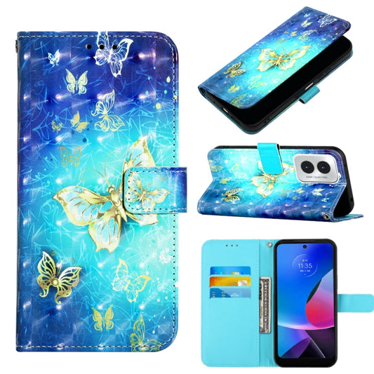 3D Painting Horizontal Flip Leather Phone Case, For Motorola Moto G Play 4G 2024, For Motorola Moto G Power 5G 2024, For Motorola Edge 40 5G Global / Edge 2023 US, For Motorola Moto G84, For Motorola Moto G54 EU / Brazil Version                        ...