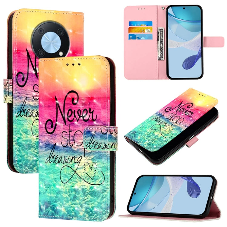 3D Painting Horizontal Flip Leather Phone Case, For Huawei P60, For Huawei P60 Pro, For Huawei Enjoy 50 Pro 4G / Nova Y90, For Huawei Enjoy 50 4G / Nova Y70 Plus, For Huawei P50 Pro, For Huawei P50