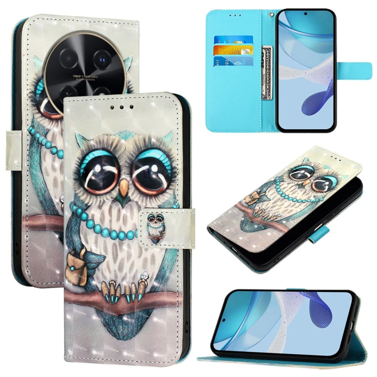 3D Painting Horizontal Flip Leather Phone Case, For Huawei Pura 90 Pro Max, For Huawei Pura 90 Pro, For Huawei Mate 70 Air, For Huawei nova 13 Pro, For Huawei nova 13 / nova 12, For Huawei nova 12i Global