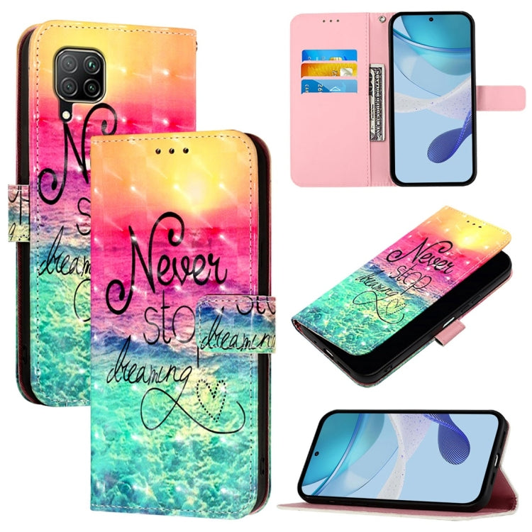 3D Painting Horizontal Flip Leather Phone Case, For Huawei Enjoy 20 SE / Y7a 4G, For Huawei P40 Lite 4G / Nova 6 SE, For Huawei P40 Pro, For Huawei P40, For Huawei Enjoy 9s / P Smart 2019
