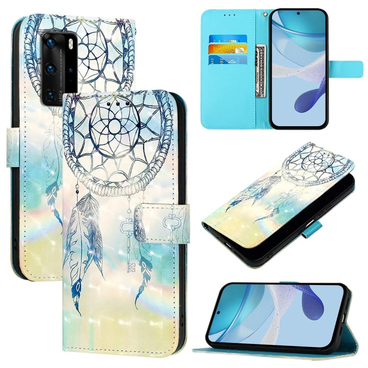 3D Painting Horizontal Flip Leather Phone Case, For Huawei Enjoy 20 SE / Y7a 4G, For Huawei P40 Lite 4G / Nova 6 SE, For Huawei P40 Pro, For Huawei P40, For Huawei Enjoy 9s / P Smart 2019