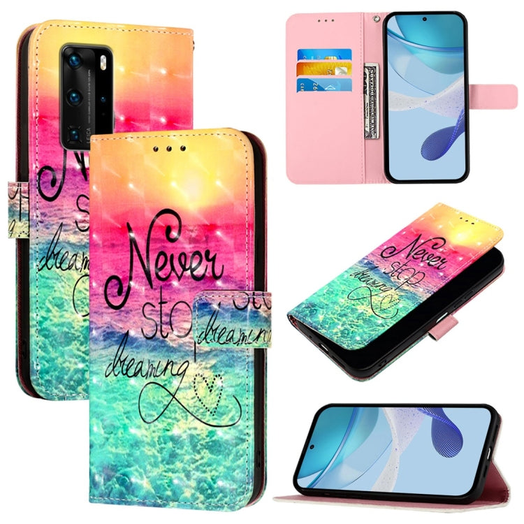 3D Painting Horizontal Flip Leather Phone Case, For Huawei Enjoy 20 SE / Y7a 4G, For Huawei P40 Lite 4G / Nova 6 SE, For Huawei P40 Pro, For Huawei P40, For Huawei Enjoy 9s / P Smart 2019