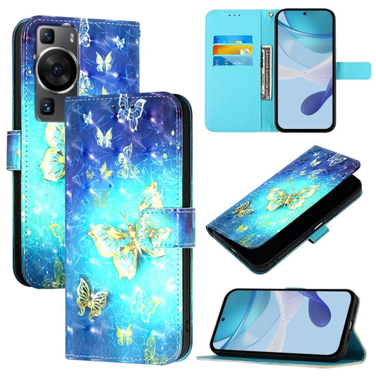 3D Painting Horizontal Flip Leather Phone Case, For Huawei P60, For Huawei P60 Pro, For Huawei Enjoy 50 Pro 4G / Nova Y90, For Huawei Enjoy 50 4G / Nova Y70 Plus, For Huawei P50 Pro, For Huawei P50