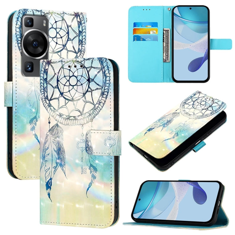 3D Painting Horizontal Flip Leather Phone Case, For Huawei P60, For Huawei P60 Pro, For Huawei Enjoy 50 Pro 4G / Nova Y90, For Huawei Enjoy 50 4G / Nova Y70 Plus, For Huawei P50 Pro, For Huawei P50
