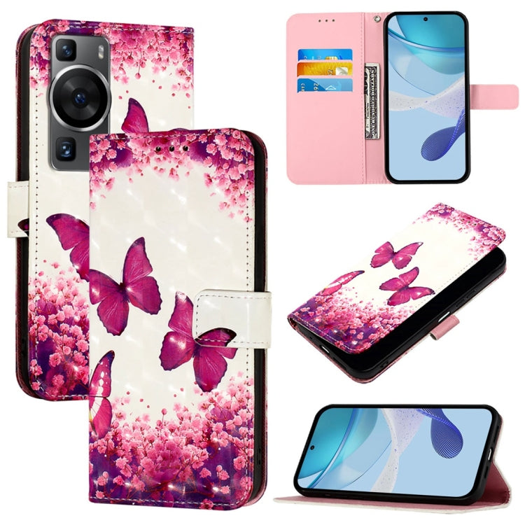 3D Painting Horizontal Flip Leather Phone Case, For Huawei P60, For Huawei P60 Pro, For Huawei Enjoy 50 Pro 4G / Nova Y90, For Huawei Enjoy 50 4G / Nova Y70 Plus, For Huawei P50 Pro, For Huawei P50