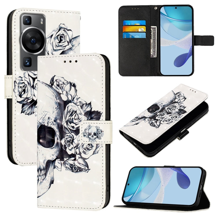 3D Painting Horizontal Flip Leather Phone Case, For Huawei P60, For Huawei P60 Pro, For Huawei Enjoy 50 Pro 4G / Nova Y90, For Huawei Enjoy 50 4G / Nova Y70 Plus, For Huawei P50 Pro, For Huawei P50