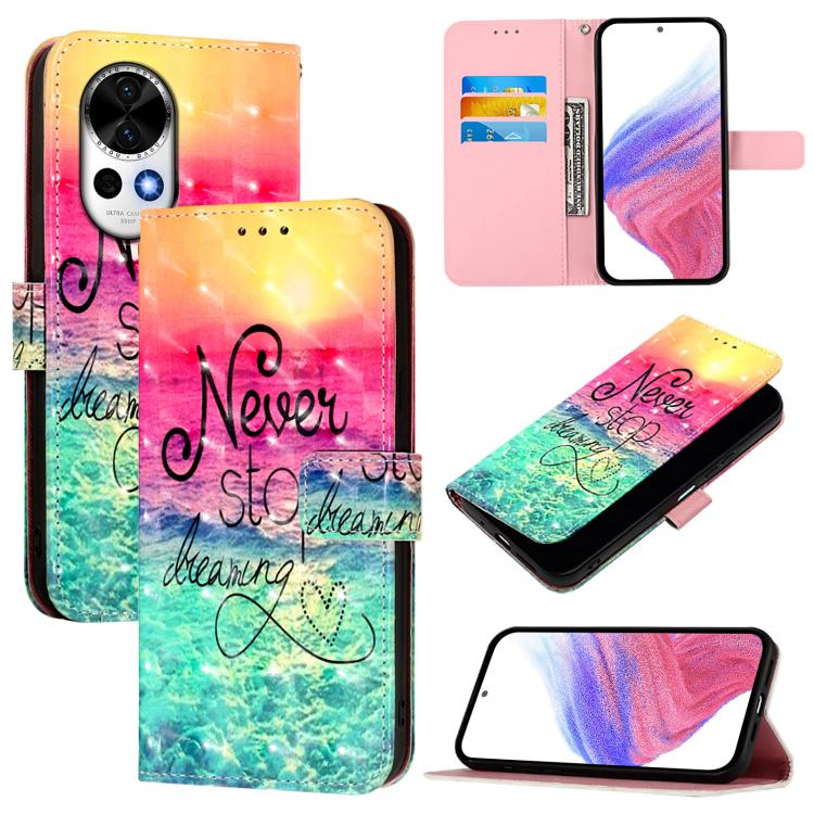 3D Painting Horizontal Flip Leather Phone Case, For Huawei Pura 90 Pro Max, For Huawei Pura 90 Pro, For Huawei Mate 70 Air, For Huawei nova 13 Pro, For Huawei nova 13 / nova 12, For Huawei nova 12i Global