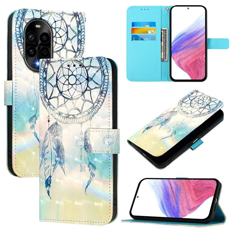 3D Painting Horizontal Flip Leather Phone Case, For Huawei Pura 90 Pro Max, For Huawei Pura 90 Pro, For Huawei Mate 70 Air, For Huawei nova 13 Pro, For Huawei nova 13 / nova 12, For Huawei nova 12i Global