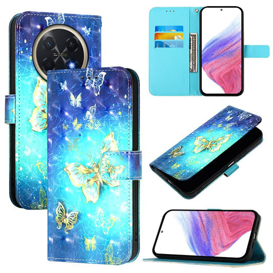 3D Painting Horizontal Flip Leather Phone Case, For Huawei Pura 90 Pro Max, For Huawei Pura 90 Pro, For Huawei Mate 70 Air, For Huawei nova 13 Pro, For Huawei nova 13 / nova 12, For Huawei nova 12i Global