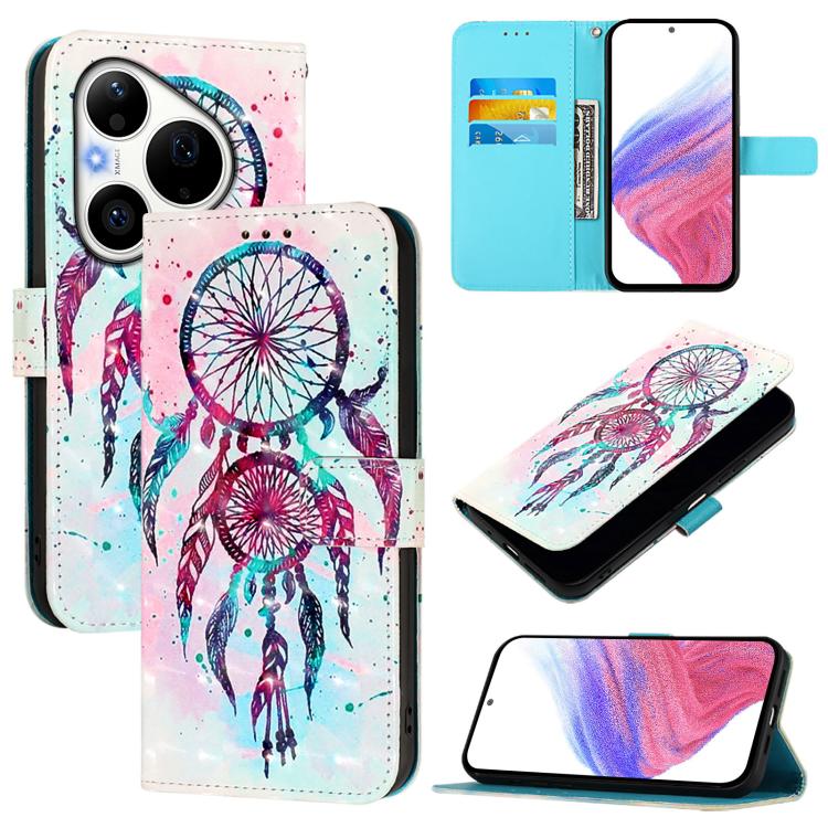 3D Painting Horizontal Flip Leather Phone Case, For Huawei Pura 90 Pro Max, For Huawei Pura 90 Pro, For Huawei Mate 70 Air, For Huawei nova 13 Pro, For Huawei nova 13 / nova 12, For Huawei nova 12i Global