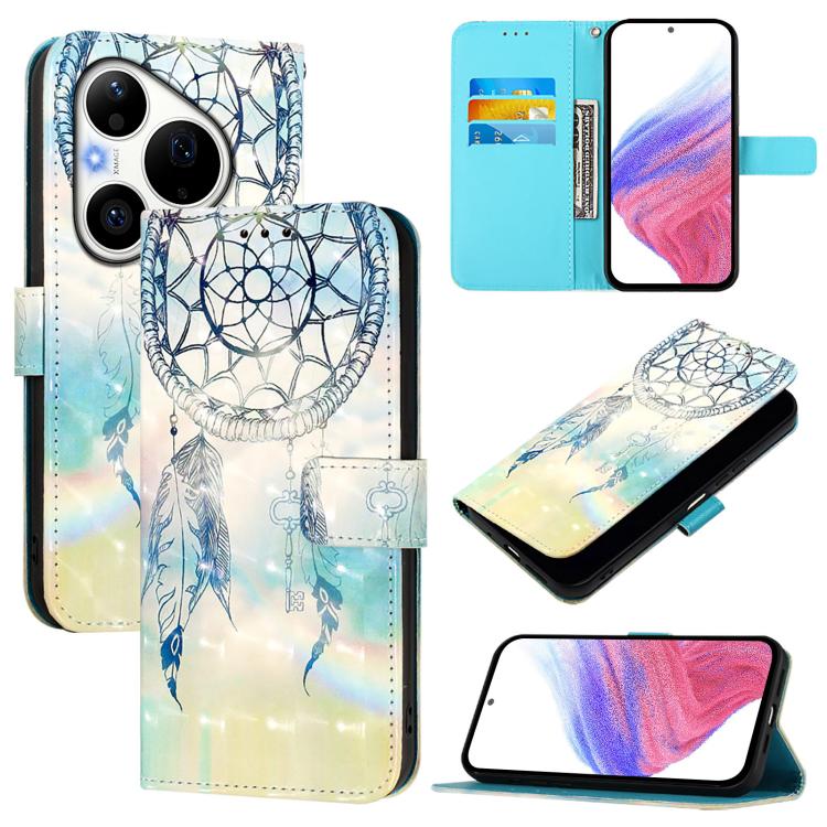 3D Painting Horizontal Flip Leather Phone Case, For Huawei Pura 90 Pro Max, For Huawei Pura 90 Pro, For Huawei Mate 70 Air, For Huawei nova 13 Pro, For Huawei nova 13 / nova 12, For Huawei nova 12i Global