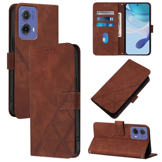 Crossbody 3D Embossed Flip Leather Phone Case, For Motorola Moto G85, For Motorola Edge 50 Ultra, For Motorola Edge 50 Fusion, For Motorola Moto G Stylus 5G 2024, For Motorola Moto G04 4G / G24 4G, For Motorola Moto G34, For Motorola Moto G Play 5G 202...