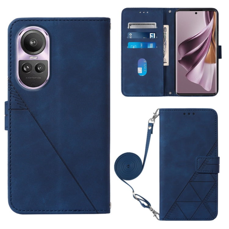 Crossbody 3D Embossed Flip Leather Phone Case, For OPPO A60 4G Global, For OPPO A3 Pro 5G Global, For OPPO Reno11 5G Global, For OPPO Reno11 Pro 5G Global, For OPPO A38 4G Global, For OPPO Reno10 / 10 Pro Global, For OPPO A32 2020 4G / A53 2020 4G     ...