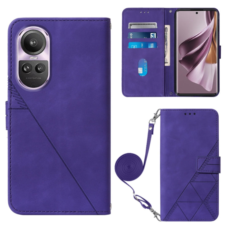 Crossbody 3D Embossed Flip Leather Phone Case, For OPPO A60 4G Global, For OPPO A3 Pro 5G Global, For OPPO Reno11 5G Global, For OPPO Reno11 Pro 5G Global, For OPPO A38 4G Global, For OPPO Reno10 / 10 Pro Global, For OPPO A32 2020 4G / A53 2020 4G     ...