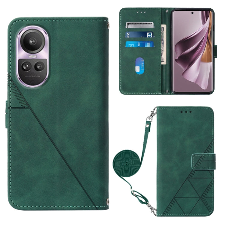 Crossbody 3D Embossed Flip Leather Phone Case, For OPPO A60 4G Global, For OPPO A3 Pro 5G Global, For OPPO Reno11 5G Global, For OPPO Reno11 Pro 5G Global, For OPPO A38 4G Global, For OPPO Reno10 / 10 Pro Global, For OPPO A32 2020 4G / A53 2020 4G     ...