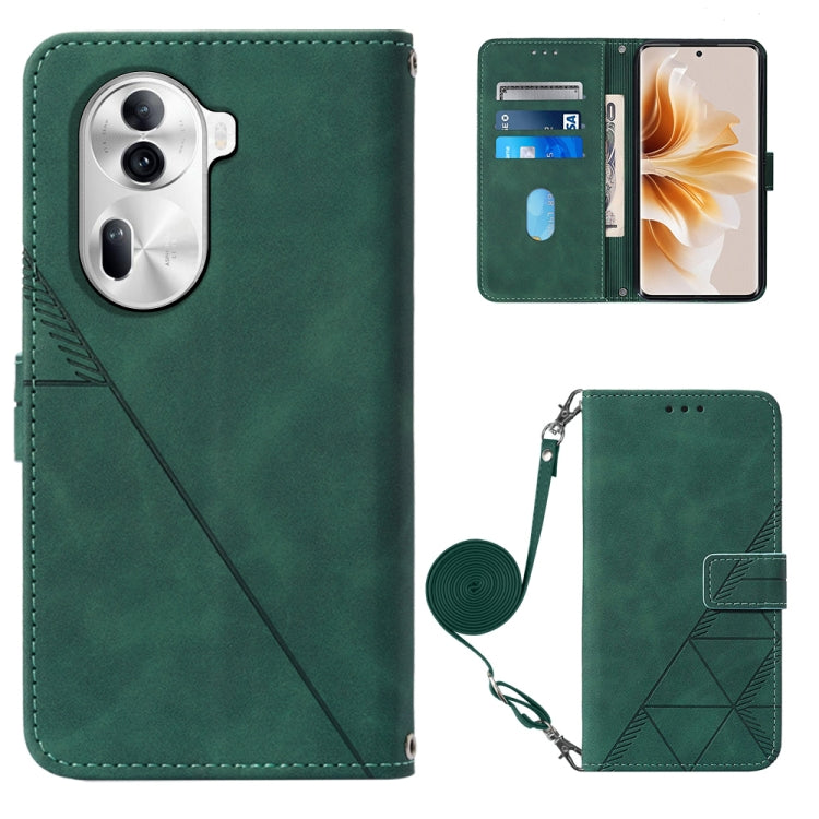 Crossbody 3D Embossed Flip Leather Phone Case, For OPPO A60 4G Global, For OPPO A3 Pro 5G Global, For OPPO Reno11 5G Global, For OPPO Reno11 Pro 5G Global, For OPPO A38 4G Global, For OPPO Reno10 / 10 Pro Global, For OPPO A32 2020 4G / A53 2020 4G     ...