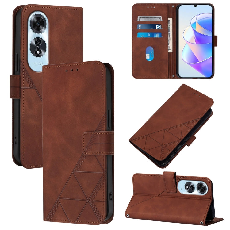 Crossbody 3D Embossed Flip Leather Phone Case, For OPPO A60 4G Global, For OPPO A3 Pro 5G Global, For OPPO Reno11 5G Global, For OPPO Reno11 Pro 5G Global, For OPPO A38 4G Global, For OPPO Reno10 / 10 Pro Global, For OPPO A32 2020 4G / A53 2020 4G     ...