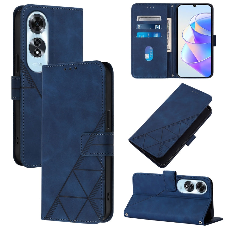 Crossbody 3D Embossed Flip Leather Phone Case, For OPPO A60 4G Global, For OPPO A3 Pro 5G Global, For OPPO Reno11 5G Global, For OPPO Reno11 Pro 5G Global, For OPPO A38 4G Global, For OPPO Reno10 / 10 Pro Global, For OPPO A32 2020 4G / A53 2020 4G     ...