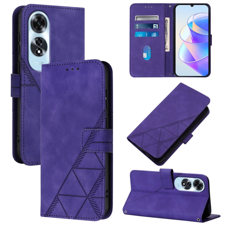 Crossbody 3D Embossed Flip Leather Phone Case, For OPPO A60 4G Global, For OPPO A3 Pro 5G Global, For OPPO Reno11 5G Global, For OPPO Reno11 Pro 5G Global, For OPPO A38 4G Global, For OPPO Reno10 / 10 Pro Global, For OPPO A32 2020 4G / A53 2020 4G     ...
