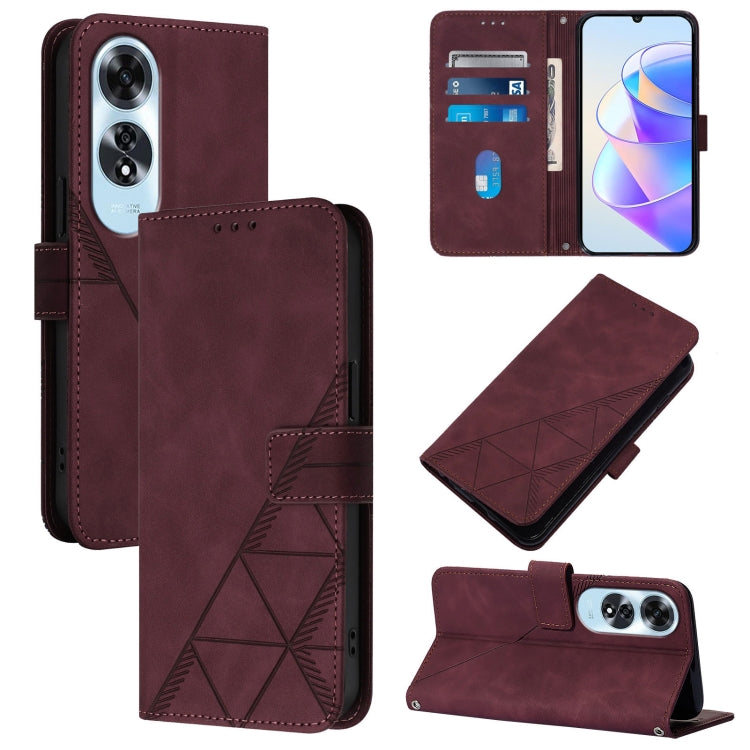 Crossbody 3D Embossed Flip Leather Phone Case, For OPPO A60 4G Global, For OPPO A3 Pro 5G Global, For OPPO Reno11 5G Global, For OPPO Reno11 Pro 5G Global, For OPPO A38 4G Global, For OPPO Reno10 / 10 Pro Global, For OPPO A32 2020 4G / A53 2020 4G     ...