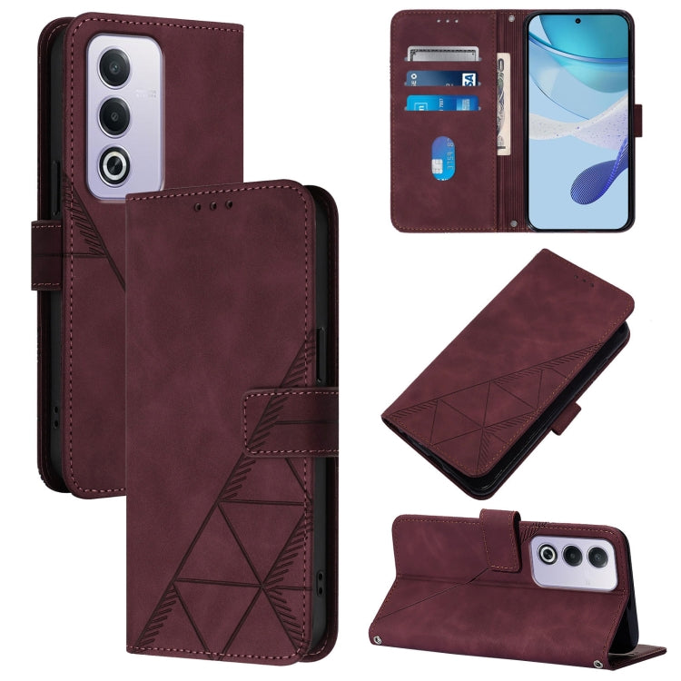Crossbody 3D Embossed Flip Leather Phone Case, For OPPO A60 4G Global, For OPPO A3 Pro 5G Global, For OPPO Reno11 5G Global, For OPPO Reno11 Pro 5G Global, For OPPO A38 4G Global, For OPPO Reno10 / 10 Pro Global, For OPPO A32 2020 4G / A53 2020 4G     ...
