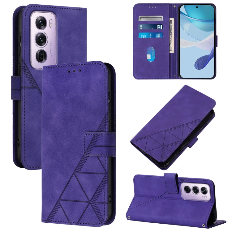 Crossbody 3D Embossed Flip Leather Phone Case, For OPPO A5 Pro 5G Global, For OPPO Reno13 F 5G Global, For OPPO A5 Pro China, For OPPO A80 5G EU, For OPPO K12x 5G Global, For OPPO Reno12 F 5G Global, For OPPO Reno12 Pro Global, For OPPO Reno12 Global