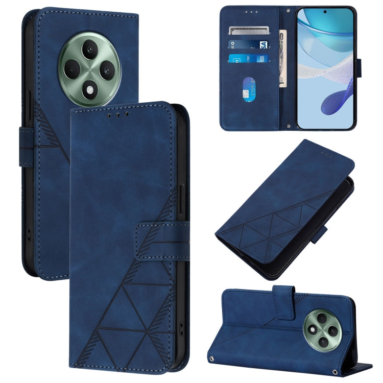 Crossbody 3D Embossed Flip Leather Phone Case, For OPPO A5 Pro 5G Global, For OPPO Reno13 F 5G Global, For OPPO A5 Pro China, For OPPO A80 5G EU, For OPPO K12x 5G Global, For OPPO Reno12 F 5G Global, For OPPO Reno12 Pro Global, For OPPO Reno12 Global