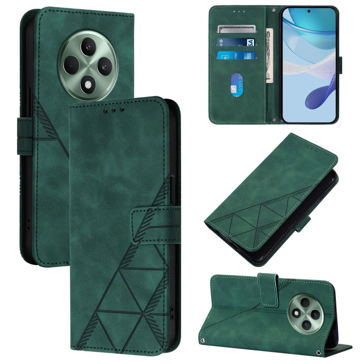 Crossbody 3D Embossed Flip Leather Phone Case, For OPPO A5 Pro 5G Global, For OPPO Reno13 F 5G Global, For OPPO A5 Pro China, For OPPO A80 5G EU, For OPPO K12x 5G Global, For OPPO Reno12 F 5G Global, For OPPO Reno12 Pro Global, For OPPO Reno12 Global