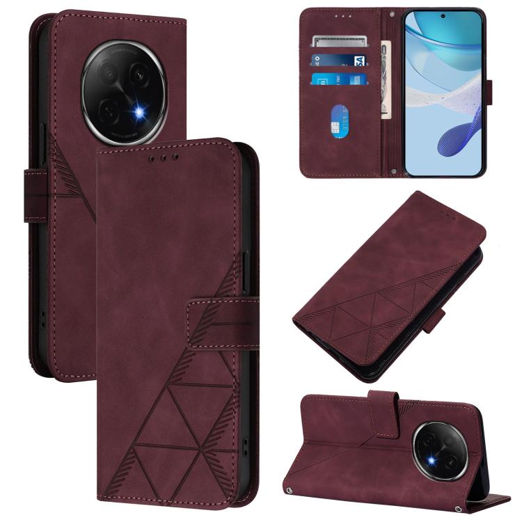 Crossbody 3D Embossed Flip Leather Phone Case, For OPPO A5 Pro 5G Global, For OPPO Reno13 F 5G Global, For OPPO A5 Pro China, For OPPO A80 5G EU, For OPPO K12x 5G Global, For OPPO Reno12 F 5G Global, For OPPO Reno12 Pro Global, For OPPO Reno12 Global