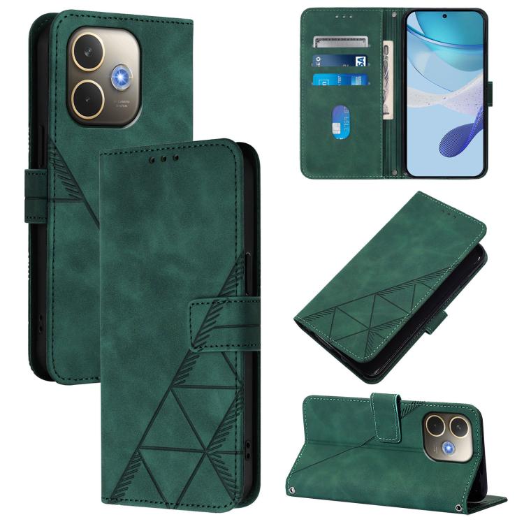 Crossbody 3D Embossed Flip Leather Phone Case, For OPPO A5 Pro 5G Global, For OPPO Reno13 F 5G Global, For OPPO A5 Pro China, For OPPO A80 5G EU, For OPPO K12x 5G Global, For OPPO Reno12 F 5G Global, For OPPO Reno12 Pro Global, For OPPO Reno12 Global