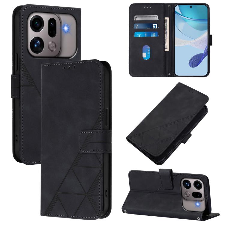 Crossbody 3D Embossed Flip Leather Phone Case, For OPPO Reno16 F/Reno16 FS 5G, For OPPO Reno16 Global/Reno16 Pro Global, For OPPO Find X9s Pro 5G, For OPPO Find X9 Ultra, For OPPO Find X9, For OPPO A6 GT 5G, For OPPO Find X9 Pro, For OPPO K13 Turbo 5G