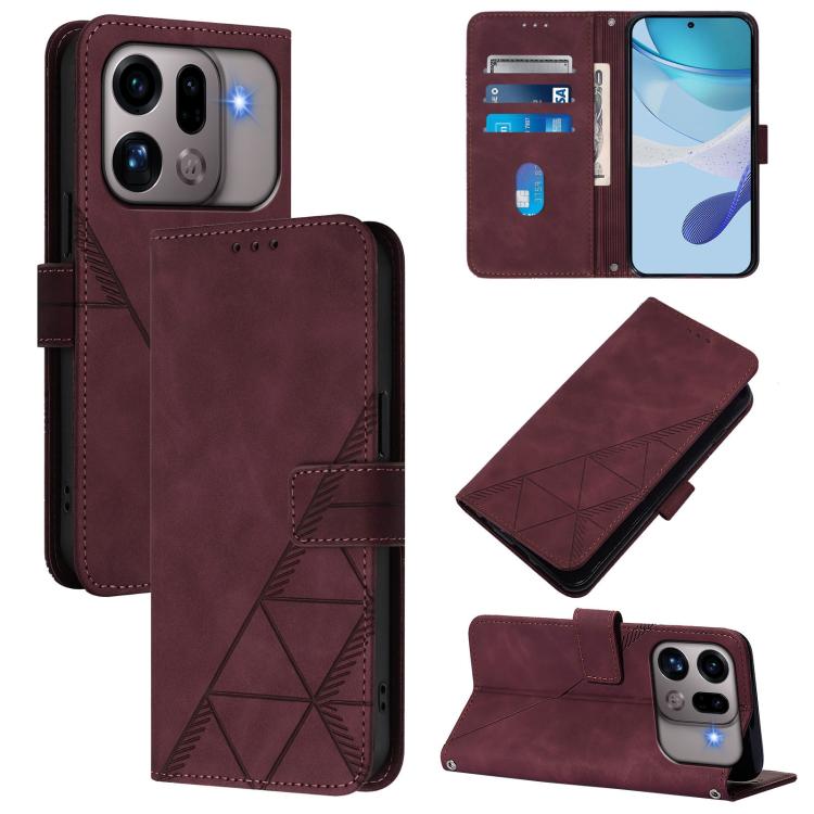 Crossbody 3D Embossed Flip Leather Phone Case, For OPPO Reno16 F/Reno16 FS 5G, For OPPO Reno16 Global/Reno16 Pro Global, For OPPO Find X9s Pro 5G, For OPPO Find X9 Ultra, For OPPO Find X9, For OPPO A6 GT 5G, For OPPO Find X9 Pro, For OPPO K13 Turbo 5G