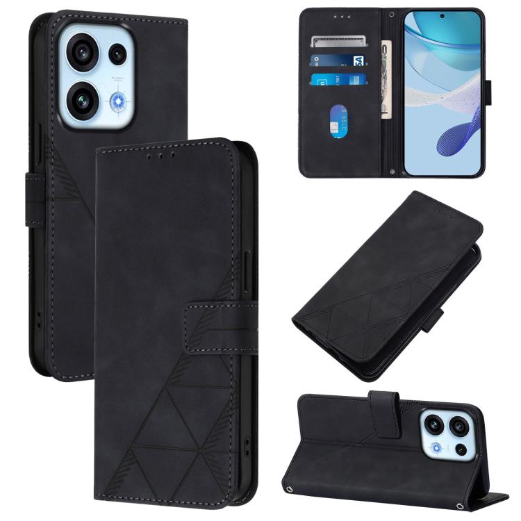 Crossbody 3D Embossed Flip Leather Phone Case, For OPPO Reno16 F/Reno16 FS 5G, For OPPO Reno16 Global/Reno16 Pro Global, For OPPO Find X9s Pro 5G, For OPPO Find X9 Ultra, For OPPO Find X9, For OPPO A6 GT 5G, For OPPO Find X9 Pro, For OPPO K13 Turbo 5G