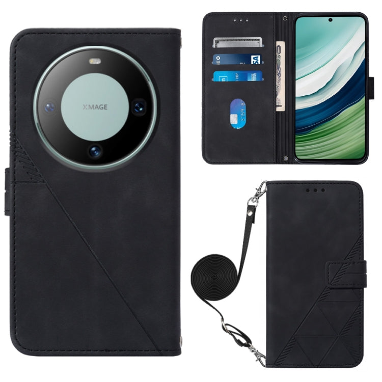 Crossbody 3D Embossed Flip Leather Phone Case, For Huawei Nova 13 Pro, For Huawei Nova 13 / Nova 12, For Huawei Nova 12i 4G Global, For Huawei Nova 12s 4G Global, For Huawei Pura 70 Pro, For Huawei Pura 70, For Huawei Mate 60, For Huawei Mate 60 Pro