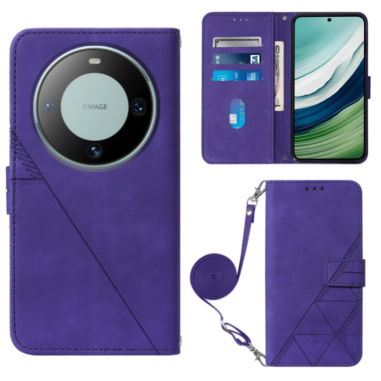 Crossbody 3D Embossed Flip Leather Phone Case, For Huawei Nova 13 Pro, For Huawei Nova 13 / Nova 12, For Huawei Nova 12i 4G Global, For Huawei Nova 12s 4G Global, For Huawei Pura 70 Pro, For Huawei Pura 70, For Huawei Mate 60, For Huawei Mate 60 Pro