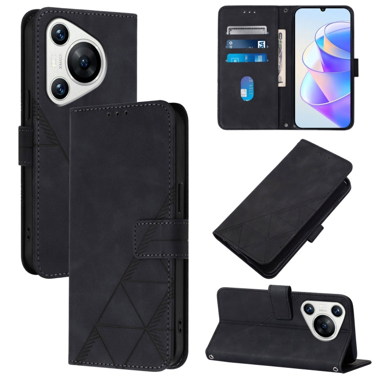 Crossbody 3D Embossed Flip Leather Phone Case, For Huawei Nova 13 Pro, For Huawei Nova 13 / Nova 12, For Huawei Nova 12i 4G Global, For Huawei Nova 12s 4G Global, For Huawei Pura 70 Pro, For Huawei Pura 70, For Huawei Mate 60, For Huawei Mate 60 Pro