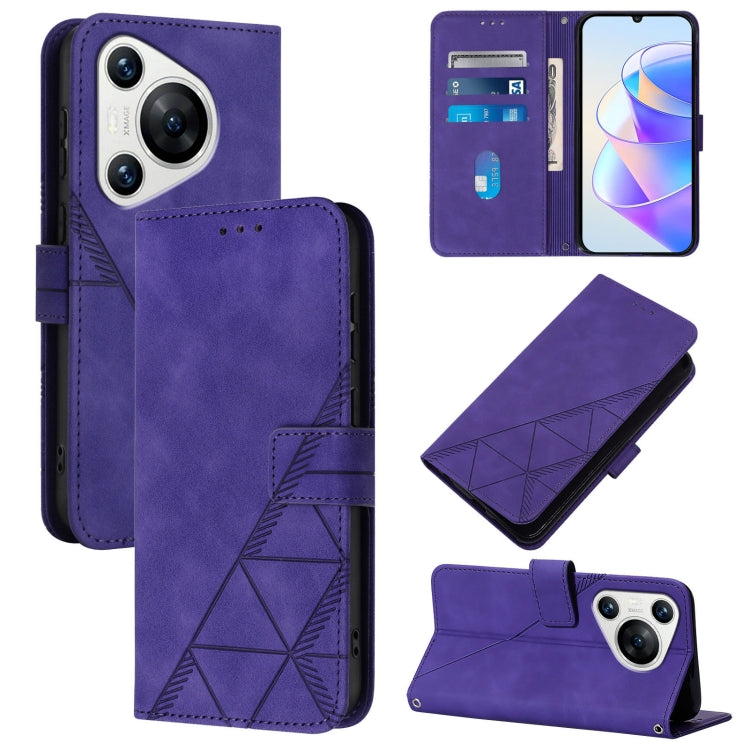 Crossbody 3D Embossed Flip Leather Phone Case, For Huawei Nova 13 Pro, For Huawei Nova 13 / Nova 12, For Huawei Nova 12i 4G Global, For Huawei Nova 12s 4G Global, For Huawei Pura 70 Pro, For Huawei Pura 70, For Huawei Mate 60, For Huawei Mate 60 Pro