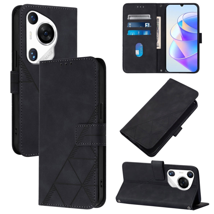 Crossbody 3D Embossed Flip Leather Phone Case, For Huawei Nova 13 Pro, For Huawei Nova 13 / Nova 12, For Huawei Nova 12i 4G Global, For Huawei Nova 12s 4G Global, For Huawei Pura 70 Pro, For Huawei Pura 70, For Huawei Mate 60, For Huawei Mate 60 Pro